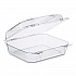 StayLock Clear Hinged Lid Containers, 7.8 x 8.3 x 3, Clear, Plastic, 125/Bag, 2 Bags/Carton (C51UT1)