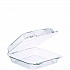 StayLock Clear Hinged Lid Containers, 8.6 x 9 x 3, Clear, Plastic, 100/Pack, 2 Packs/Carton (C55UT1)