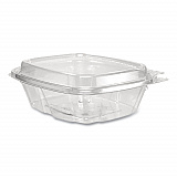 ClearPac SafeSeal Tamper-Resistant/Evident Containers, Domed Lid, 8 oz, Clear, Plastic, 100/Bag, 2 Bags/Carton (CH8DED)