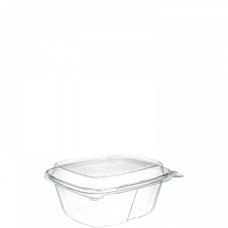 ClearPac SafeSeal Tamper-Resistant/Evident Containers, Domed Lid, 12 oz, Clear, Plastic, 100/Bag, 2 Bags/Carton (CH12DED)