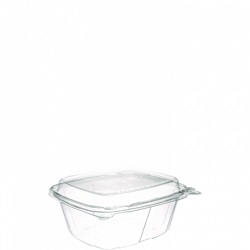 ClearPac SafeSeal Tamper-Resistant/Evident Containers, Domed Lid, 12 oz, Clear, Plastic, 100/Bag, 2 Bags/Carton (CH12DED)