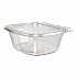 ClearPac SafeSeal Tamper-Resistant/Evident Containers, Flat Lid, 16 oz, Clear, Plastic, 100/Bag, 2 Bags/Carton (CH16DEF)