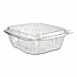 ClearPac SafeSeal Tamper-Resistant/Evident Containers, Domed Lid, 24 oz, Clear, Plastic, 100/Bag, 2 Bags/Carton (CH24DED)