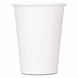 Double Poly Paper Cold Cups, 12 oz, White, 1,000/Carton (CKCP12W)