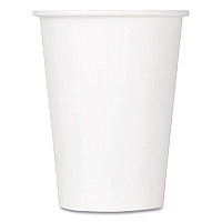 Double Poly Paper Cold Cups, 12 oz, White, 1,000/Carton (CKCP12W)