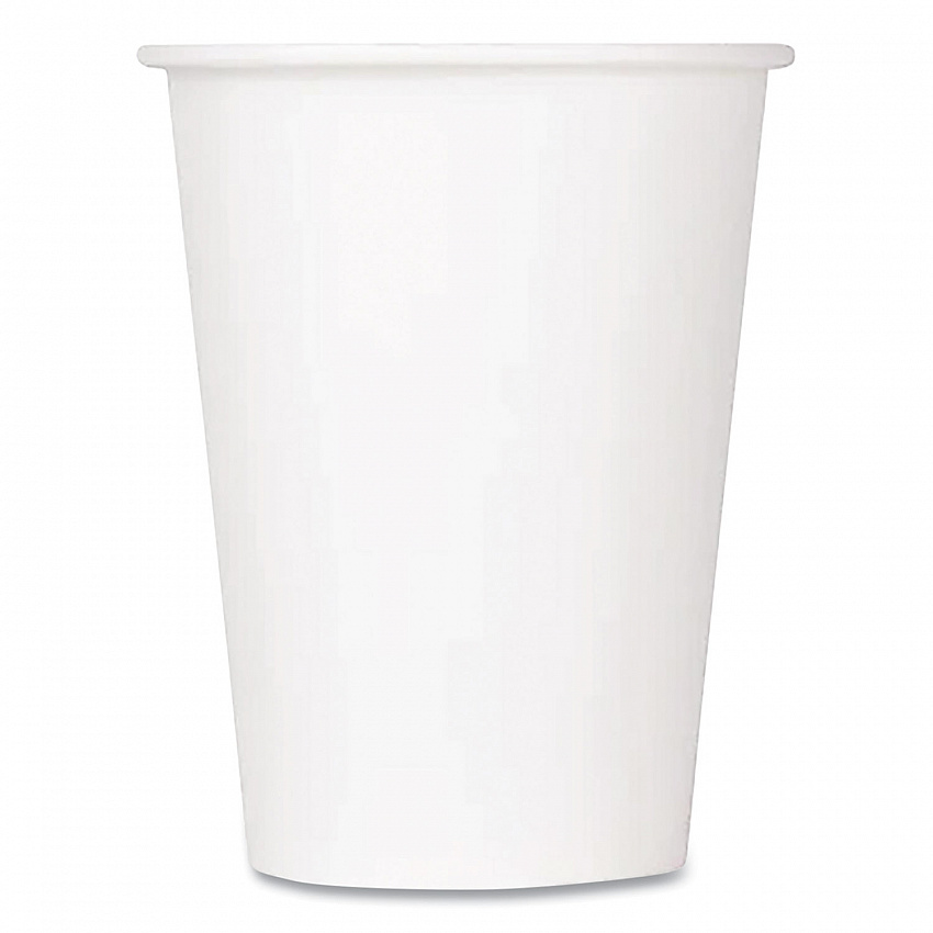 Double Poly Paper Cold Cups, 12 oz, White, 1,000/Carton (CKCP12W)