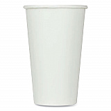 Double Poly Paper Cold Cups, 16 oz, White, 1,000/Carton (CKCP16W)