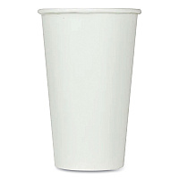Double Poly Paper Cold Cups, 16 oz, White, 1,000/Carton (CKCP16W)