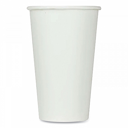 Double Poly Paper Cold Cups, 16 oz, White, 1,000/Carton (CKCP16W)