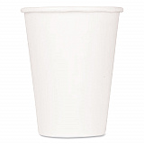 Double Poly Paper Cold Cups, 9 oz, White, 1,000/Carton (CKCP9W)