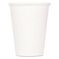 Double Poly Paper Cold Cups, 9 oz, White, 1,000/Carton (CKCP9W)