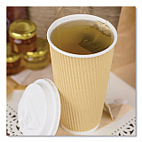 Ripple Hot Cups, 20 oz, Paper, Kraft/White, 500/Carton (CKRC520)