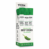 Jalapeno 100% Grass-Fed Beef Sticks, 1 oz Individually Wrapped Sticks, 20/Carton (33700003)