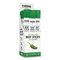 Jalapeno 100% Grass-Fed Beef Sticks, 1 oz Individually Wrapped Sticks, 20/Carton (33700003)