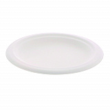 EarthChoice PFAS Free Compostable Dinnerware, Plate, Sugarcane, 6" dia, Natural, 1,000/Carton (MC50006PFREE)