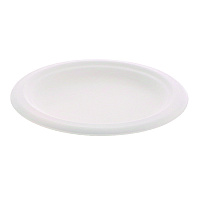 EarthChoice PFAS Free Compostable Dinnerware, Plate, Sugarcane, 6" dia, Natural, 1,000/Carton (MC50006PFREE)