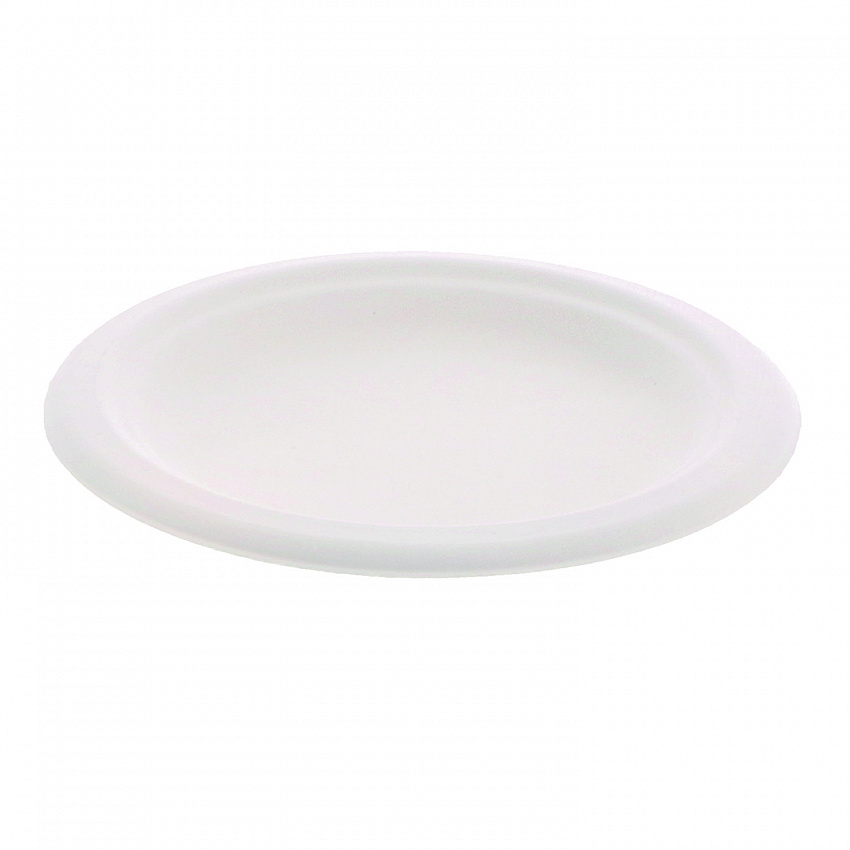 EarthChoice PFAS Free Compostable Dinnerware, Plate, Sugarcane, 6" dia, Natural, 1,000/Carton (MC50006PFREE)