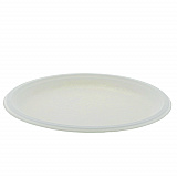EarthChoice PFAS Free Compostable Dinnerware, Plate, Sugarcane, 10.25" dia, Natural, 500/Carton (MC50010PFREE)