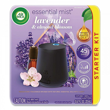 Essential Mist Starter Kit, Lavender and Almond Blossom, 0.67 oz. Bottle (98576KT)