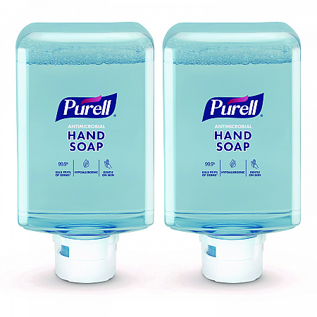 Antimicrobial Foaming Hand Soap Refill, For ES10 Dispensers, Plum Scent, 1,200 mL, 2/Carton (838202CT)