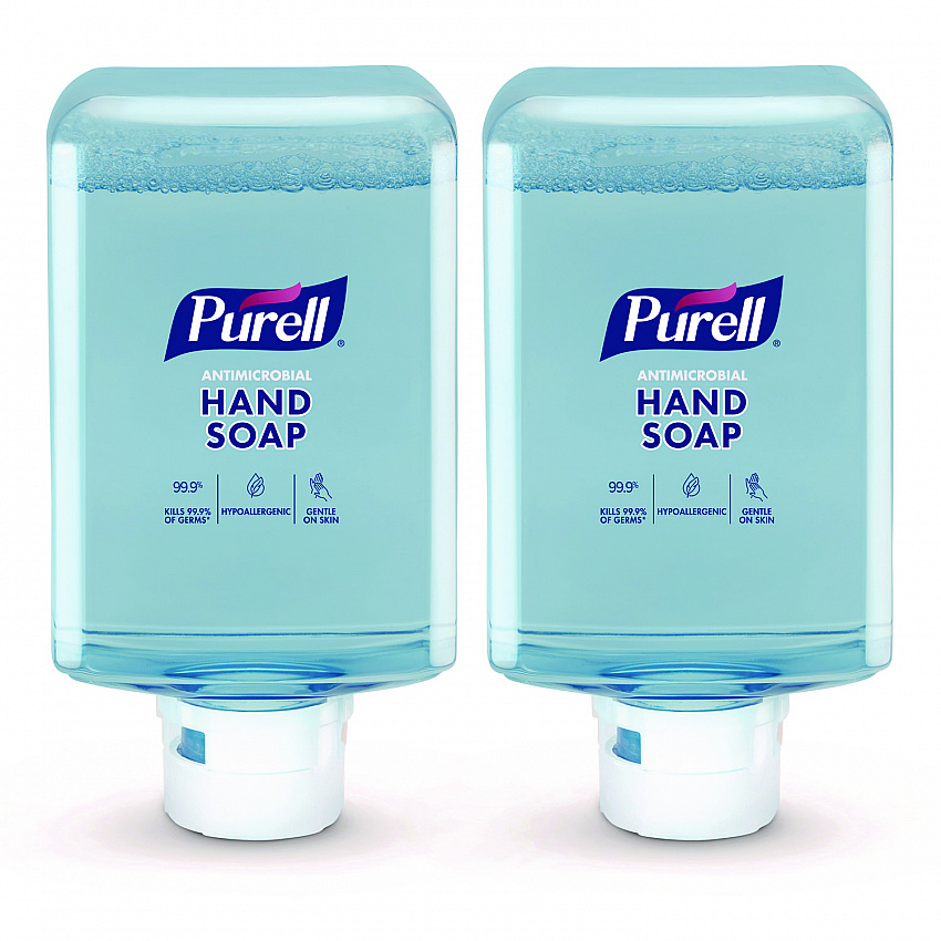 Antimicrobial Foaming Hand Soap Refill, For ES10 Dispensers, Plum Scent, 1,200 mL, 2/Carton (838202CT)