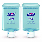 Antimicrobial Foaming Hand Soap Refill, For ES10 Dispensers, Fragrance-Free, 1,200 mL, 2/Carton (838302CT)