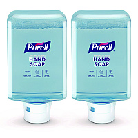 Antimicrobial Foaming Hand Soap Refill, For ES10 Dispensers, Fragrance-Free, 1,200 mL, 2/Carton (838302CT)