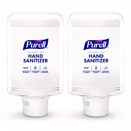 Advanced Hand Sanitizer Fragrance Free Foam, For ES10 Automatic Dispensers, 1,200 mL Refill, Fragrance-Free, 2/Carton (835102CT)