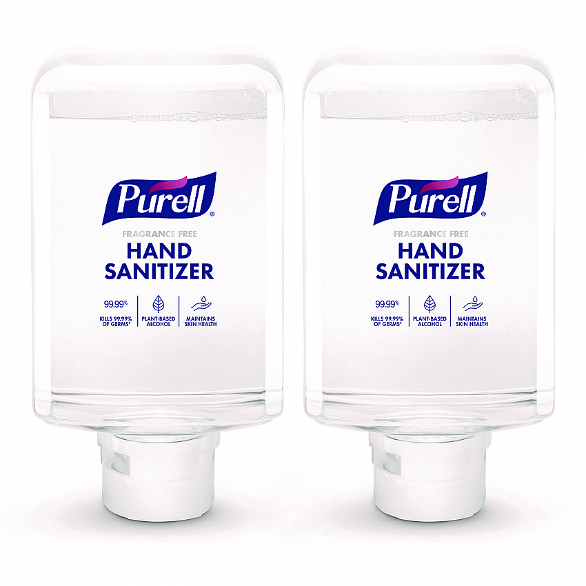 Advanced Hand Sanitizer Fragrance Free Foam, For ES10 Automatic Dispensers, 1,200 mL Refill, Fragrance-Free, 2/Carton (835102CT)