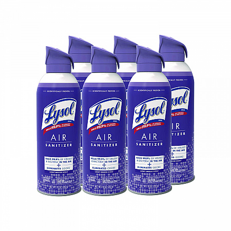 Air Sanitizer Spray, Light Breeze Scent, 10 oz Aerosol Spray, 6/Carton (99394CT)