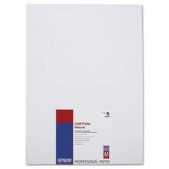 Epson Cold Press Fine Art Paper, 21 mil, 13 x 19, Textured Matte Natural, 25/Pack (S042300)