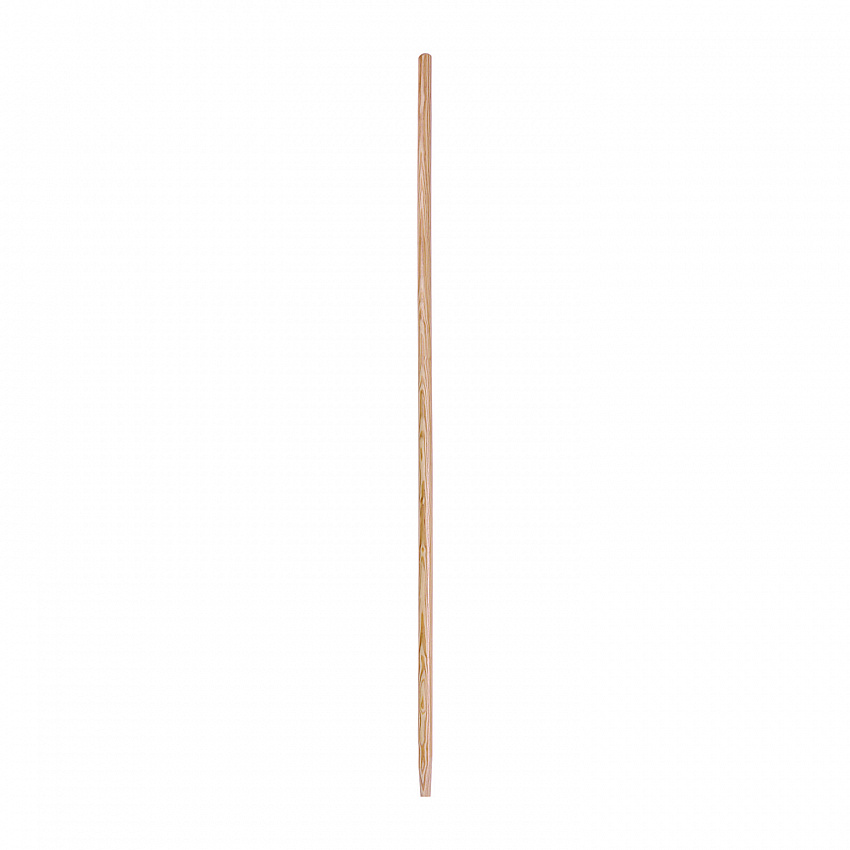 Tapered End Broom Handle, Lacquered Wood, 1.13" dia x 54", Natural (124)