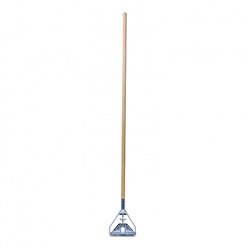 Quick Change Metal Head Mop Handle for No. 20 and Up Heads, 62", Natural (605)