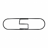 Clip-On Dust Mop Frame, 18 x 5, Zinc Plated, Black (1418)