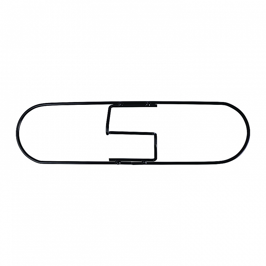 Clip-On Dust Mop Frame, 18 x 5, Zinc Plated, Black (1418)