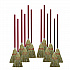 Corn/Fiber Brooms, Corn/Synthetic Fiber Bristles, 36