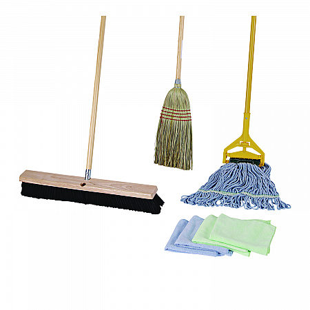 Cleaning Kit, Medium Blue Cotton/Rayon/Synthetic Head, 60