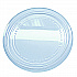 Recycleware Round Deli Container Lids, Flat Plug Fit, Clear, Plastic, 500/Carton (LRD)