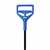 Janitor Style Screw Clamp Mop Handle, 64", Blue (94)