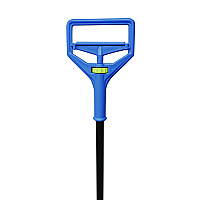 Janitor Style Screw Clamp Mop Handle, 64", Blue (94)
