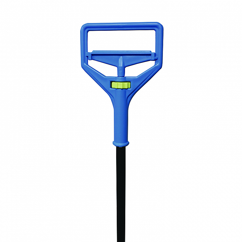 Janitor Style Screw Clamp Mop Handle, 64", Blue (94)