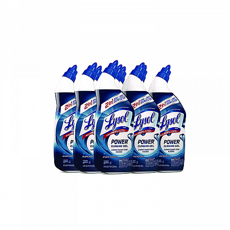 Disinfectant Toilet Bowl Cleaner, Atlantic Fresh Scent, 24 oz Angle-Neck Bottle, 9/Carton (98012)