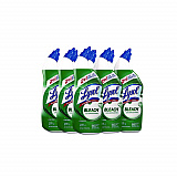 Disinfectant Toilet Bowl Cleaner with Bleach, Clean Scent, 24 oz Angle-Neck Bottle, 9/Carton (98014)