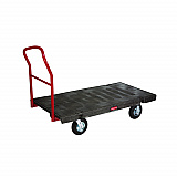 Heavy-Duty Platform Truck Cart, 1,200 lb Capacity, 24 x 48 Platform, Black (443610BLA)