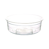 Renewable and Compostable Round Deli Containers, 8 oz, Clear, Plastic, 50/Pack, 10 Packs/Carton (EPRDP8)