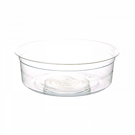Renewable and Compostable Round Deli Containers, 8 oz, Clear, Plastic, 50/Pack, 10 Packs/Carton (EPRDP8)