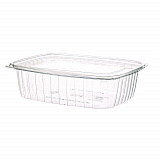 Renewable and Compostable Rectangular Deli Containers, 48 oz, 8 x 6 x 2, Clear, Plastic, 50/Pack, 4 Packs/Carton (EPRC48)