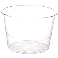 Renewable and Compostable Portion Cups, 4 oz, Plastic, Clear, 100/Pack, 20 Packs/Carton (EPPC400)