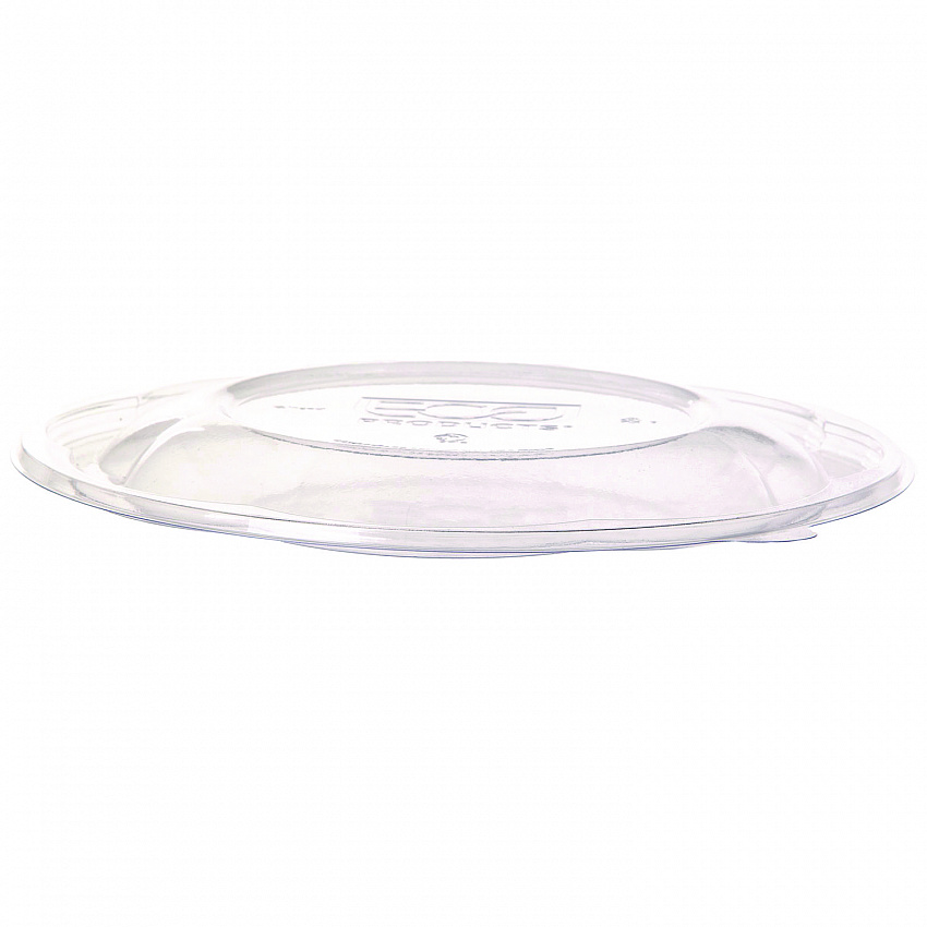 Salad Bowls with Lids, Squat, 64 oz, 9.5" Diameter x 3.2" h, Clear, Plastic, 150/Carton (EPSBS64)