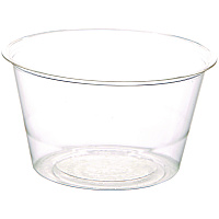 Renewable and Compostable Portion Cups, 3 oz, Plastic, Clear, 100/Pack, 20 Packs/Carton (EPPC300)